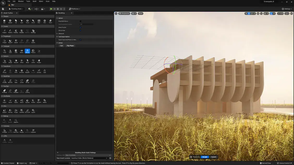 Screenshot of UBench in Unreal Engine
